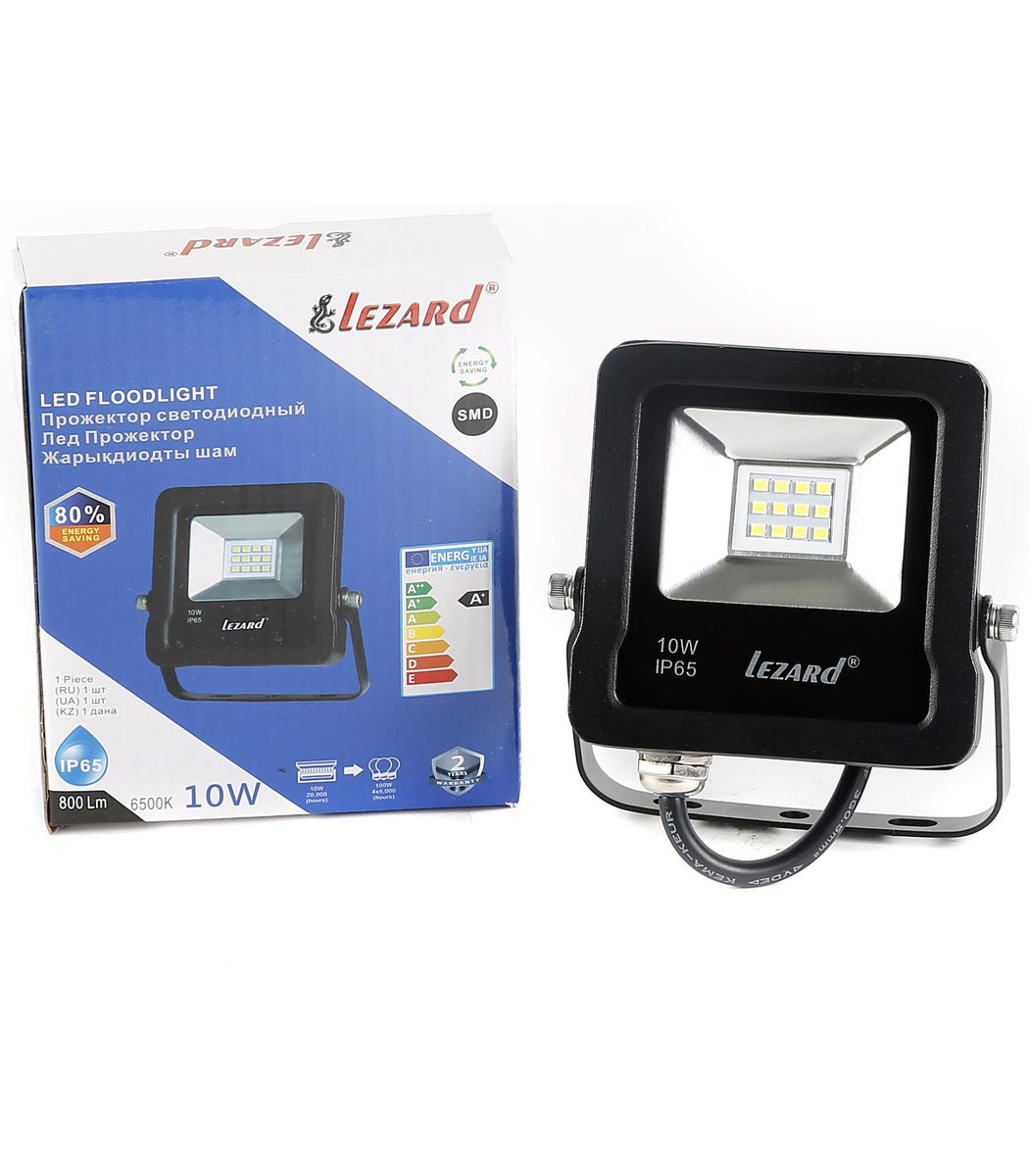 6d1c09e1-2b46-11f1-0a80-11a200716dfb.jpg LED прожектор Lezard, 10 Вт, 6500 K, IP65 (PAL6510) — изображение 1