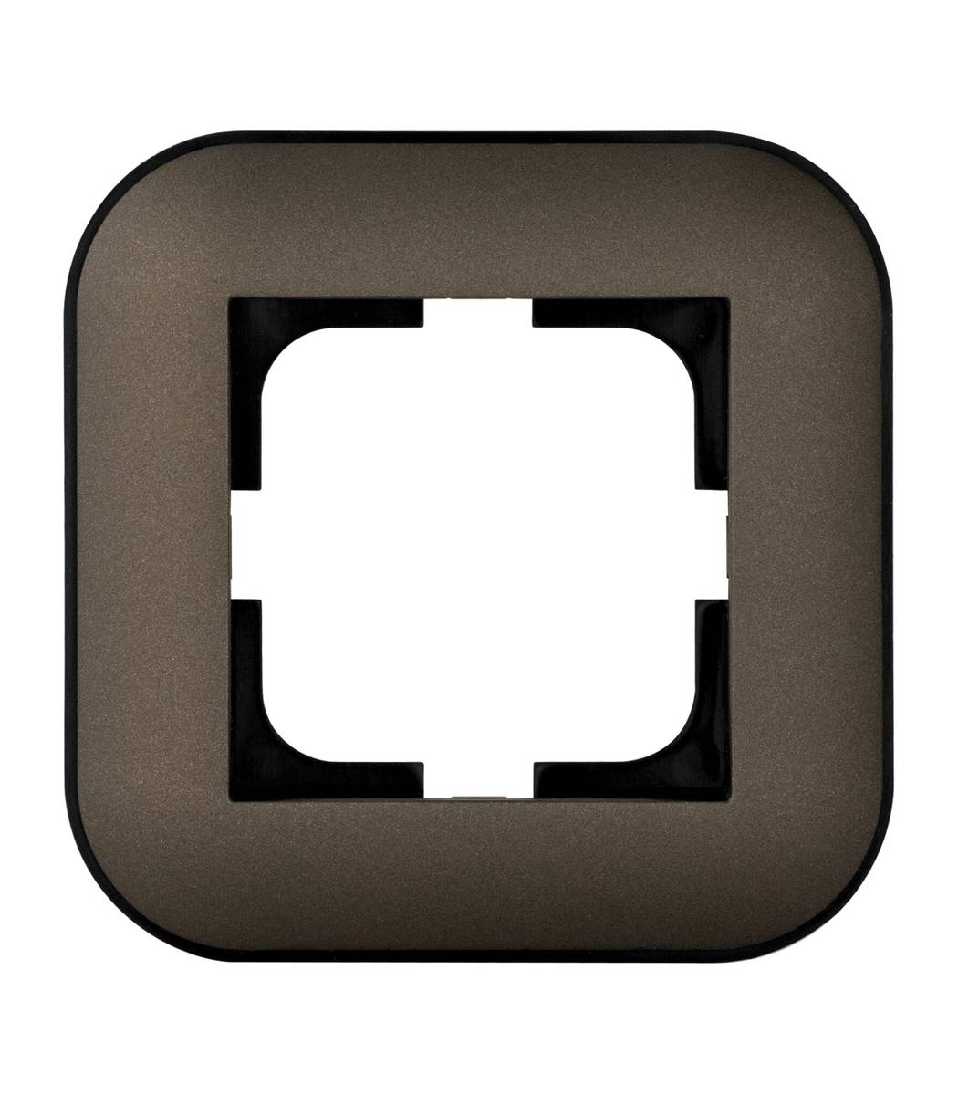 732e36f8-2ea9-11f1-0a80-1d4d001fa59b.jpg Рамка 1-я Ovivo LOFT Мока+Черный (404-190008-096) - Зображення 1