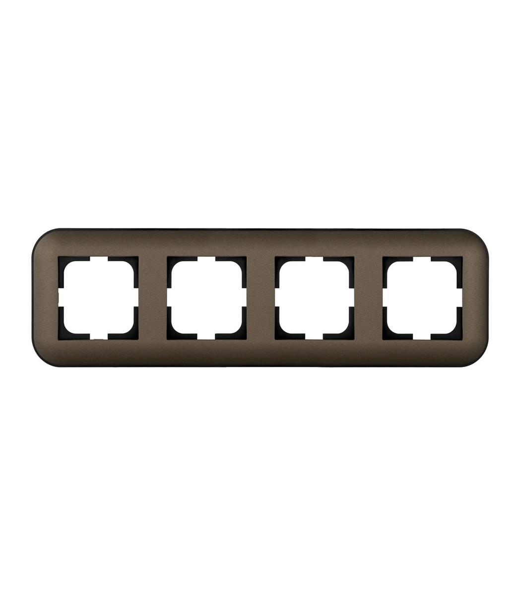 795f4fb8-2ea9-11f1-0a80-055800205ba7.jpg Рамка 4-я Ovivo LOFT Мока+Черный (404-190008-228) - Зображення 1