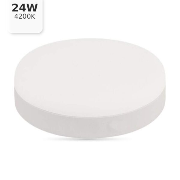 Круглый накладной светильник Lezard, 24W, 4200K, без рамки, Ø167 мм (167-CCELSU-4224)