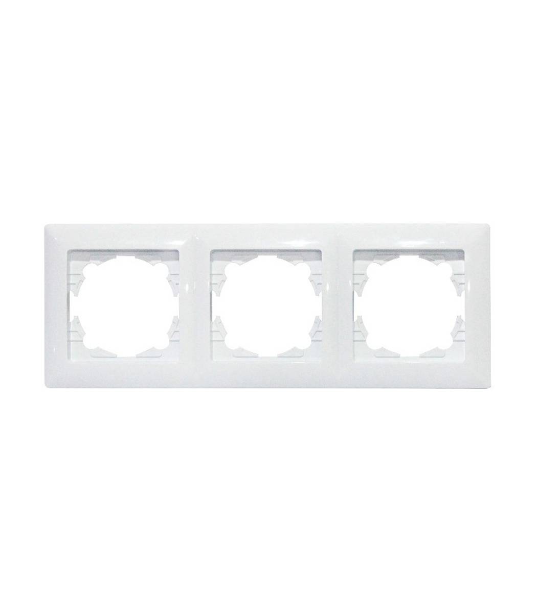 9a936529-2d25-11f1-0a80-06a30028bf6a.jpg Универсальная рамка 3-я TINA Horoz, Белый (112-005-0023-010) - Зображення 1