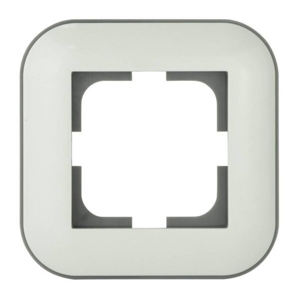 Рамка 1-я Ovivo LOFT Белый+Серый (404-010003-096)