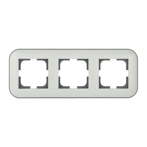 Рамка 3-я Ovivo LOFT Белый+Серый (404-010003-227)