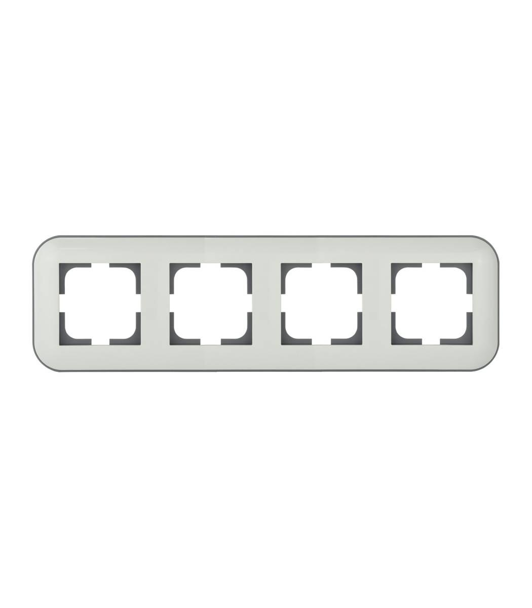 a4492b98-2ea8-11f1-0a80-195b00204651.jpg Рамка 4-я Ovivo LOFT Белый+Серый (404-010003-228) - Зображення 1