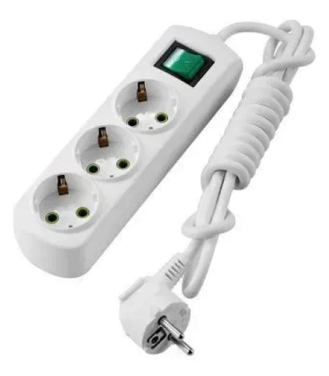 b8bed02a-2aab-11f1-0a80-1bd1005ece2d.jpg Удлинитель 3 гнезда, 2 м, с заземлением, с выключателем LETITIA Lezard, Белый (721-0302-302) — изображение 1