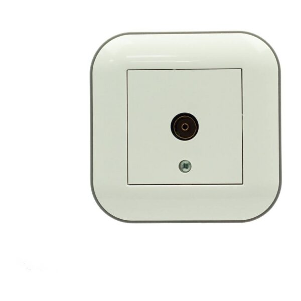 TV-розетка концевая Ovivo LOFT Белый+Серый (404-010303-225)